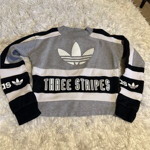 Adidas Blue and Gray Sweatshirt